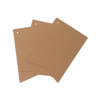 Таг заготовка за банер крафт картон 11x15.5 см  -20 бр