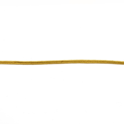 Текстилен шнур за сутаж 2.5 мм цвят злато тъмно ~9 метра