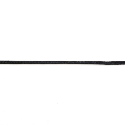 Текстилен шнур за сутаж 2.5 мм цвят син тъмно ~9 метра