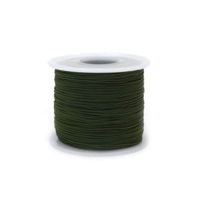 Полиестерен шнур 0.8 мм тревисто зелен ~120 метра
