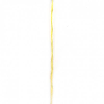 Шнур полиестер 2 мм жълт ~10 метра