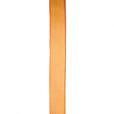 Лента органза 15 мм оранж -45 метра