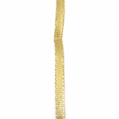 Ламе 8 мм плоско злато -5 метра