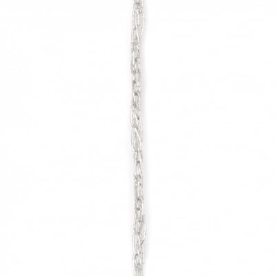 Ламе 3 мм плетено цвят сребро -10 метра