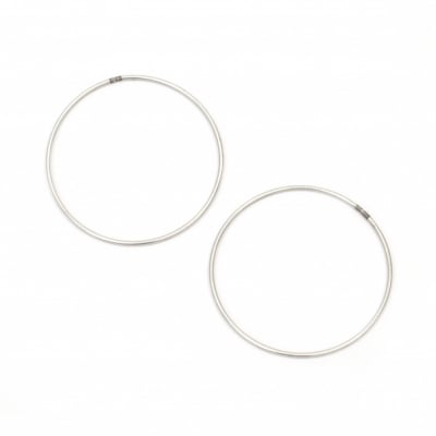 Ринг/пръстен метал 100x2.8 мм сребро -2 броя