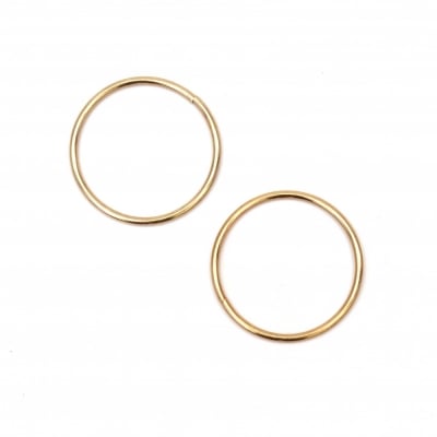 Ринг/пръстен метал 50x2.8 мм злато -2 броя