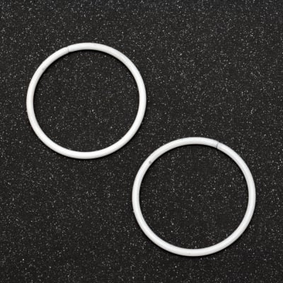 Ринг/пръстен от неръждаема стомана 70 мм бял -2 броя