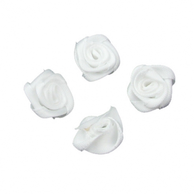Роза 15 мм първо качество бяла -50 броя
