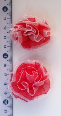 Роза органза 45 мм -10 броя