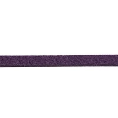 Лента велур естествен 3x1.5 мм лилава тъмна -5 метра
