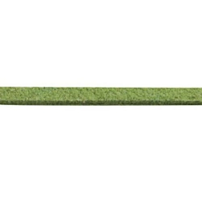 Лента велур естествен 3x1.5 мм зелена тревисто -5 метра