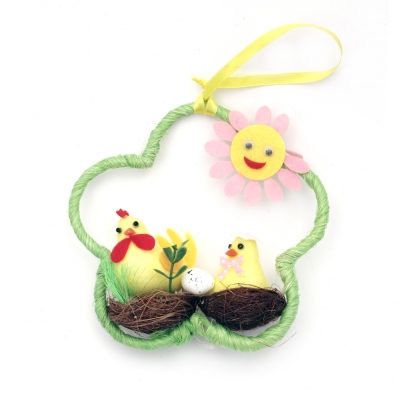 Венец с пиленца в гнезда 150x130 мм за окачване