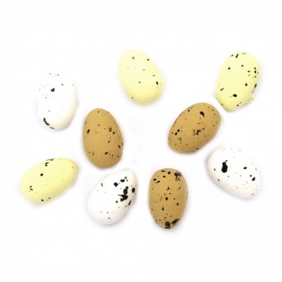 Комплект яйца от стиропор 30x20 мм цвят МИКС -36 броя