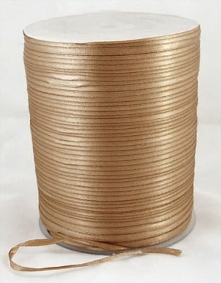 Ширит сатен 3 мм светло кафяв -804 метра