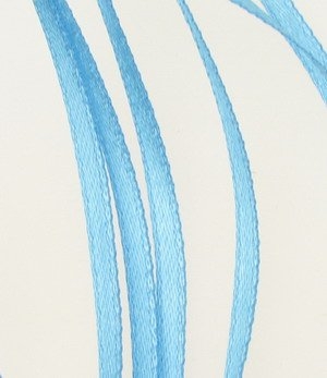 Ширит Сатен 3 мм син светъл -10 метра