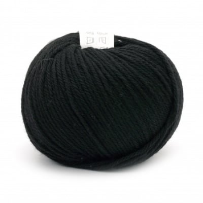 Прежда SIMPLY WOOL 100 % мерино суперуош цвят черен 50 грама -110 метра