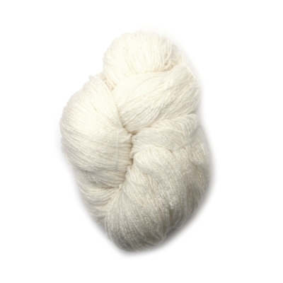 Прежда чиле 100 % полиестер цвят бял ~250 грама