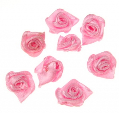 Роза 11 мм розова тъмна -50 броя