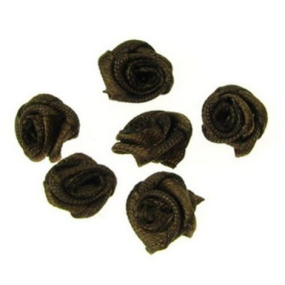 Роза 11 мм кафява -50 броя