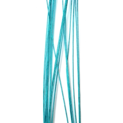 Цветарска тел цвят светло син 0.9 мм ~82 см -20 броя