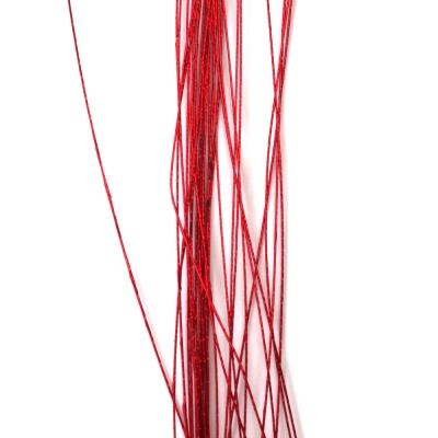 Цветарска тел цвят червен 0.5 мм ~80 см -30 броя