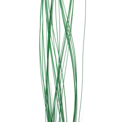 Цветарска тел цвят зелен 0.5 мм ~80 см -30 броя