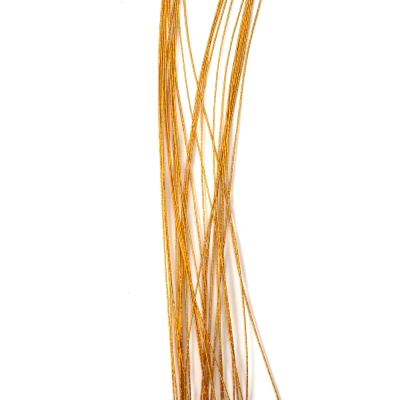 Цветарска тел цвят злато 0.5 мм ~80 см -30 броя