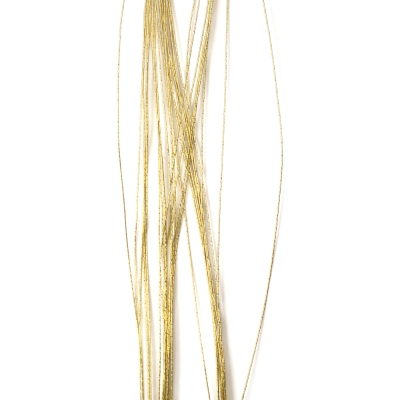 Цветарска тел цвят светло златно 0.5 мм ~80 см -30 броя
