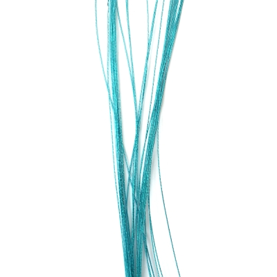 Цветарска тел цвят светло син 0.5 мм ~80 см -30 броя