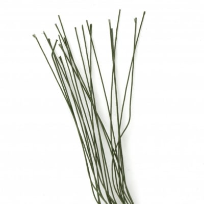 Цветарска тел с хартия цвят зелен 1.2 мм ~70 см -20 броя