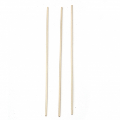 Бамбукови пръчици 250 мм цвят бял -30 броя