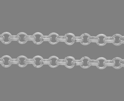 Синджир 5x4.5x1 мм цвят сребро -1 метър