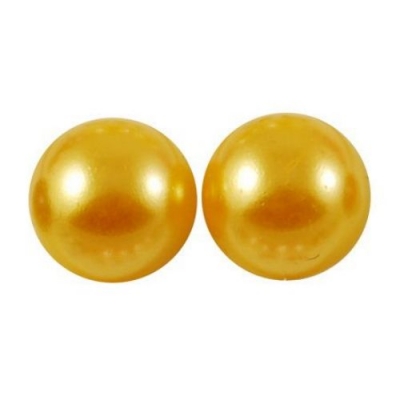 Перла полусфера 3x1.5 мм златна -500 броя