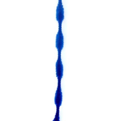 Пръчка телена с осем релефа х2.5 см синя тъмна -30 см -10 броя