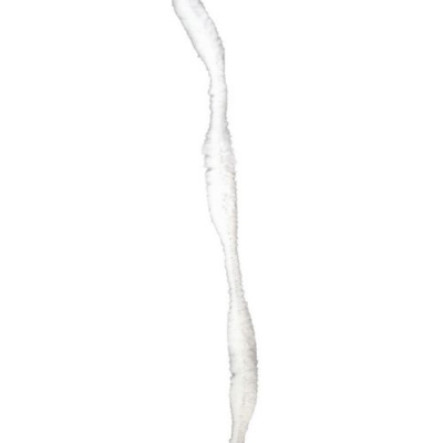 Пръчка телена с четири релефа х6 см бяла-30 см -10 броя