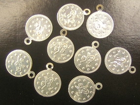 Паричка метал 15 мм сребро с халка -50 броя