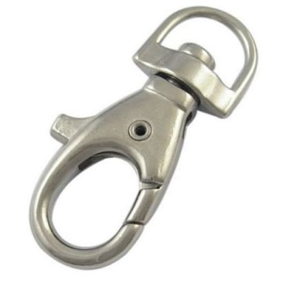 Карабинка 50x21x7.5 мм дупка 13x9 мм цвят сребро