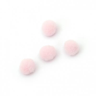 Помпони 0.6 мм розови бледо първо качество-50 броя