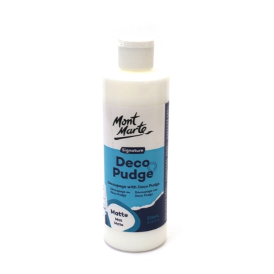 Лак мат многофункционално лепило уплътнител Mont Marte Deco Pudge Matte 236 мл