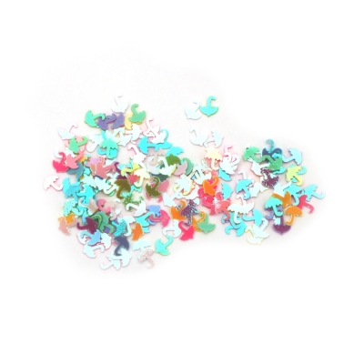 Елементи за декорация чадър 4x5 мм многоцветни дъга -20 грама