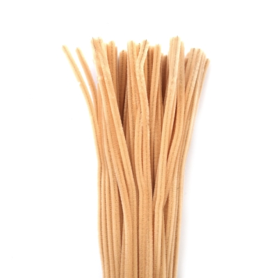 Телени пръчки цвят светъл прасковен пастелен -30 см -10 броя