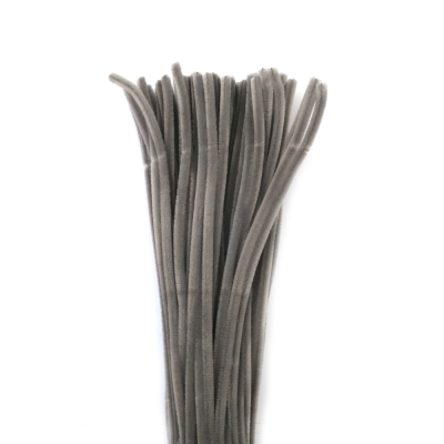 Телени пръчки цвят светло сив пастелен -30 см -10 броя