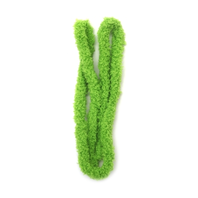 Телена пръчка с пухкав шенил цвят светло зелен 20 мм - 1 метър