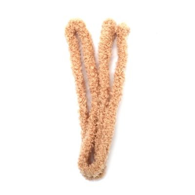 Телена пръчка с пухкав шенил цвят крем 20 мм - 1 метър