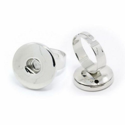 Пръстен метал цвят сребро NF за копче Тик-так регулиращ 19 мм.