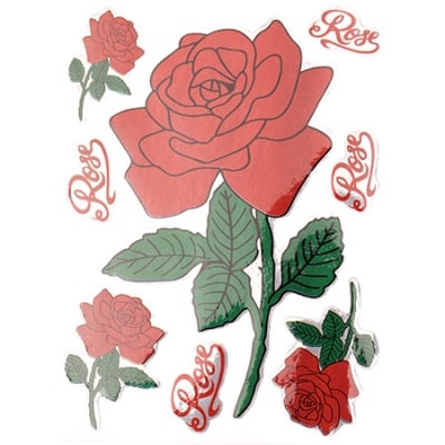 Самозалепващи стикери рози 10 листа x 4 броя