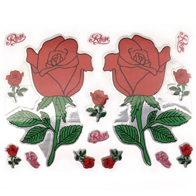 Самозалепващи стикери рози 10 листа x 9 броя