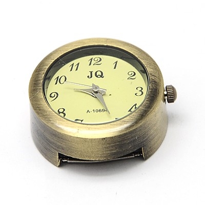 Часовник метал цвят античен бронз 28.5x26x13 мм. отвор 3x15 мм.