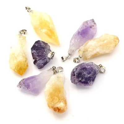 Висулка естествен камък АСОРТЕ 18~38x13~21x9~15 мм