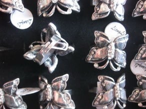 Пръстен метал кристали